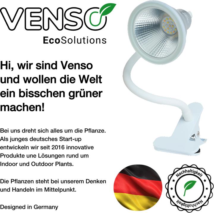 Actual product image Venso EcoSolutionsE27 "Flexia" plant lamp 12W 60 °, improved photosynthesis and higher chlorophyll f (LED)