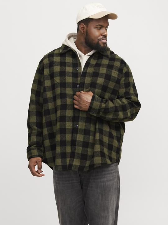Actual product image Jack & Jones Plus loose fit overshirt Overshirt (5XL)