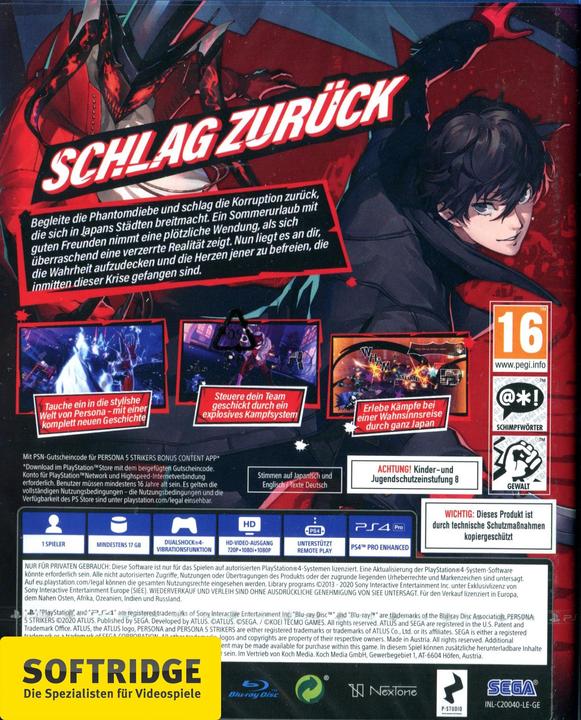 Immagine prodotto Atlus Persona 5 Strikers - Limited Edition (PS4, DE)