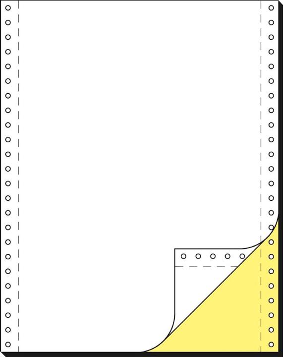 Produktbild Schäfer Shop Select Computer Endlospapier, versch. Farben, 2-fach blanko, 1000 Stück (54 g/m², A4, 1000 x)