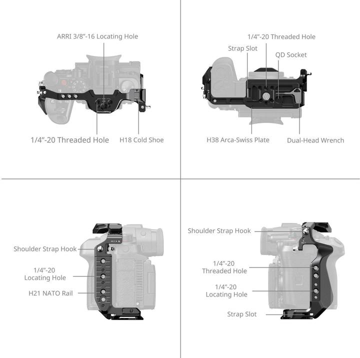 Produktbild SmallRig HawkLock Quick Release Cage Kit for Panasonic LUMIX GH7 / GH6 4825 (Cage)