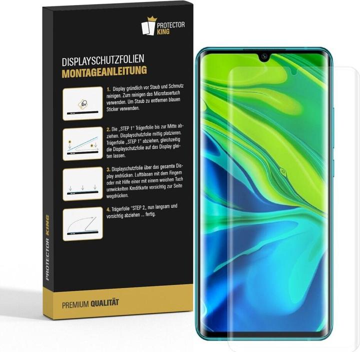 Produktbild Protectorking 3x Panzerfolie Anti-Shock HD Klar (3 Stück, Xiaomi Mi Note 10 Pro)