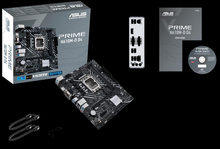 Productafbeelding ASUS PRIME H610M-D D4 (LGA 1700, Intel H610, mATX)