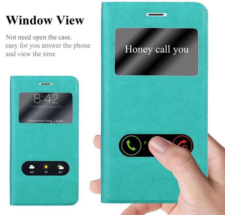 Actual product image Cadorabo Book with View double window cover (Mate 9 Lite, Fee 6X, Huawei GR5)