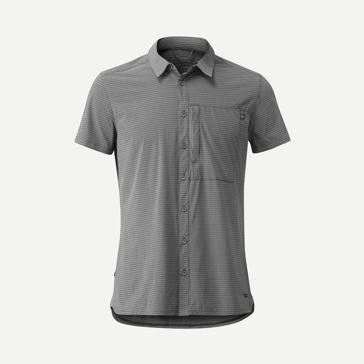 Image du produit Forclaz Chemise de trekking manches courtes homme, NH 500 stretch grise (3XL)