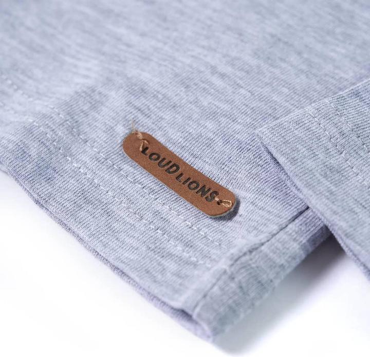 Immagine prodotto VidaXL Camicia da bambino a maniche lunghe grigio melange 140,Materiale: 95 (140)