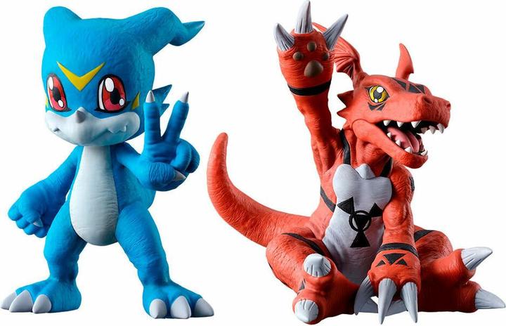 Actual product image Banpresto DIGIMON - Veemon & Guimon - Figurine Two Forces That Radiate Light 5cm