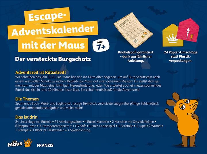 Image du produit Franzis Calendrier de l'Avent Escape avec la souris
