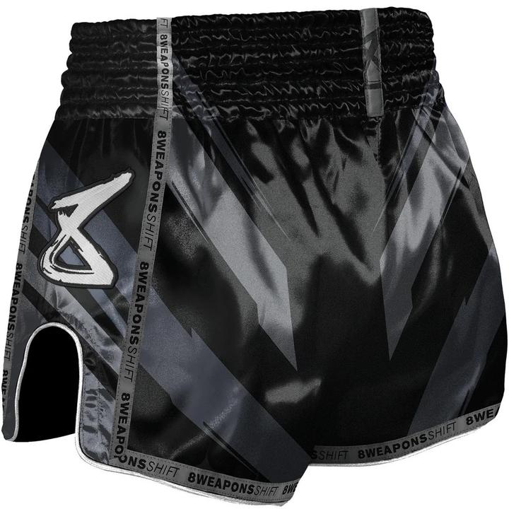 Actual product image 8Weapons Muay Thai Shorts Shift Black/Matt (M)