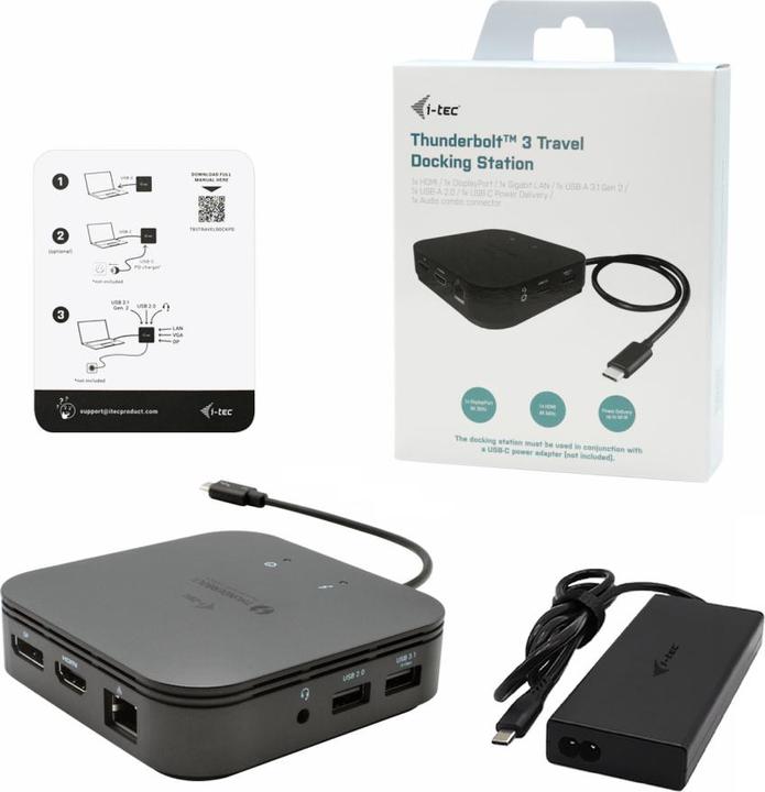 Produktbild i-tec Thunderbolt 3 Travel Dock Dual 4K (USB-C, 1 Ports)