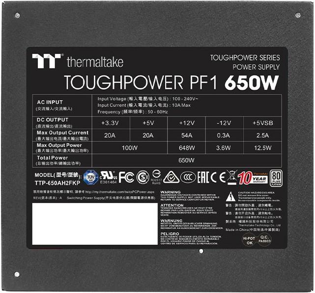 Produktbild Thermaltake Toughpower PF1 (650 W)