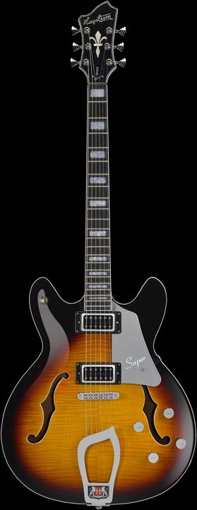 Produktbild Hagstrom E-Gitarre, Super Viking, Tobacco Sunburst (Halbakustik Gitarre)