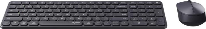 Actual product image Rapoo Wireless multi-mode desk set 9710M, QWERTZ, dark grey (00228037) (DE, Wireless)