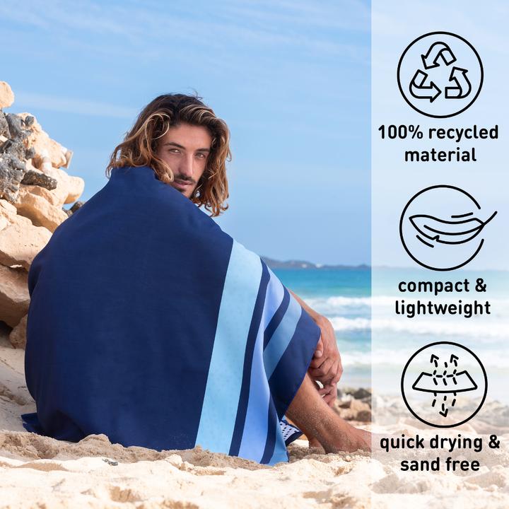 Image du produit Fit-Flip Strandtuch XXL Mikrofaser schnelltrocknendes Badetuch 200x90cm (200 x 90 cm)