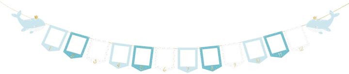 Image du produit Partydeco Guirlande - Cadre photos bleu