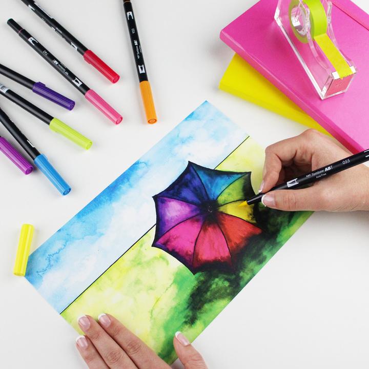 Image du produit Tombow Stylo à double brosse ABT (Combinaison pastel, 12 x)
