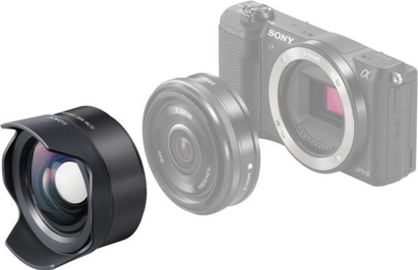 Productafbeelding Sony VCL-ECU2, fisheye lens omvormer (Groothoekconverter, Sony E)