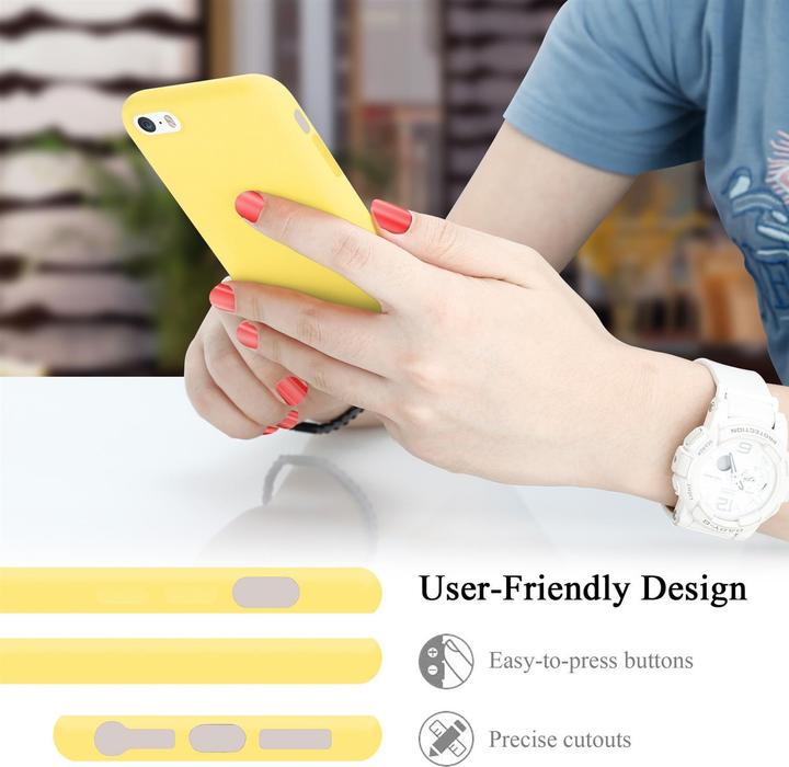 Immagine prodotto Cadorabo Copertura della cassa del silicone liquido TPU (Apple iPhone 5)