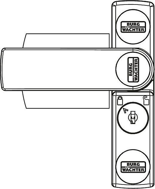 Immagine prodotto Burg Wächter Winsafe WS 11 BR SB Dispositivo di bloccaggio per finestre