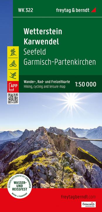 Produktbild Wetterstein - Karwendel, Wander-, Rad- und Freizeitkarte 1:50.000, freytag & berndt, WK 322