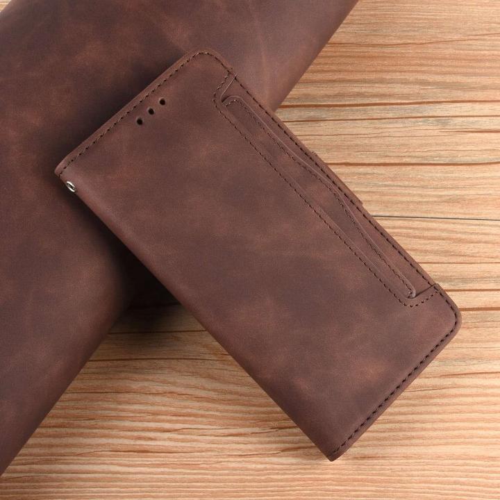 Produktbild Cover-Discount iPhone 14 Pro - Etui mit vielen Kartenfächer braun (Apple iPhone 14 Pro)