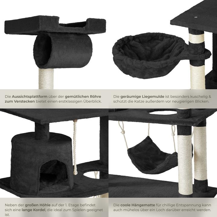 Produktbild tectake Marcel (141 cm, Schwarz)