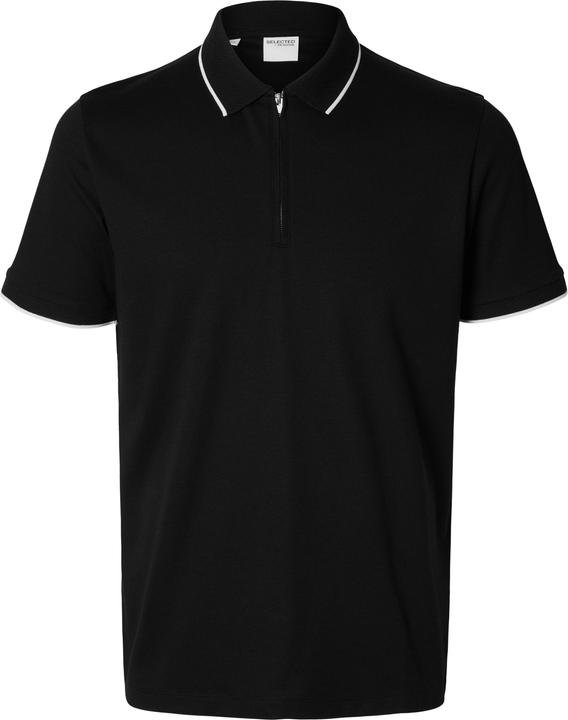 Selected Homme Slhfave Sport Zip Ss Polo Noos