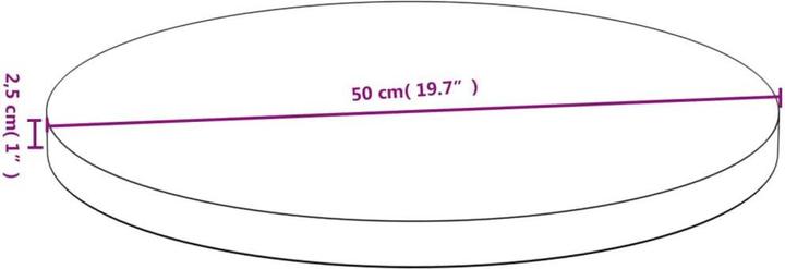 Produktbild VidaXL Douglas (50 x 2,5 cm)
