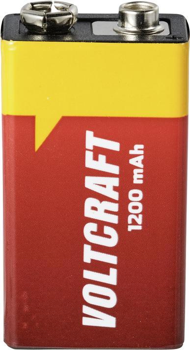 Actual product image Voltcraft VC-9V-Li-1200mAh 9 V block battery Lithium 1200 mAh 9 V 1 pc. (1 pcs., 9V Block, 1200 mAh)