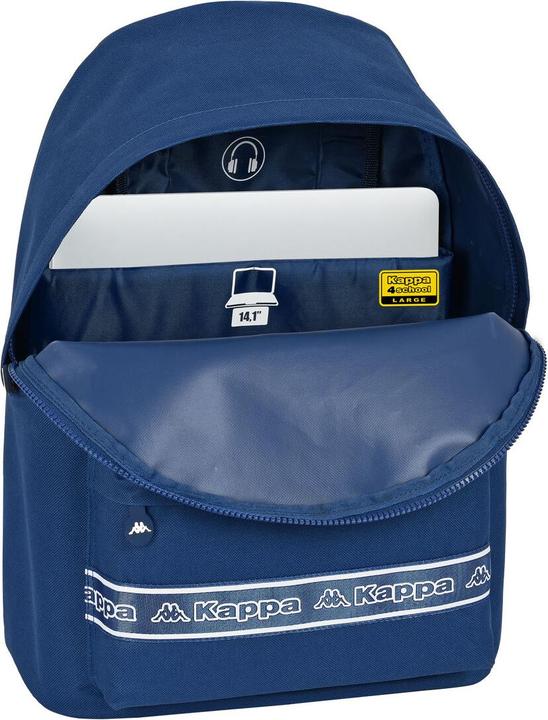 Image du produit Kappa Sac à dos scolaire 31 x 41 x 16 cm bleu marine