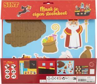 Image du produit Grafix Kit de bricolage Sinterklaas - Construisez votre propre bateau à vapeur