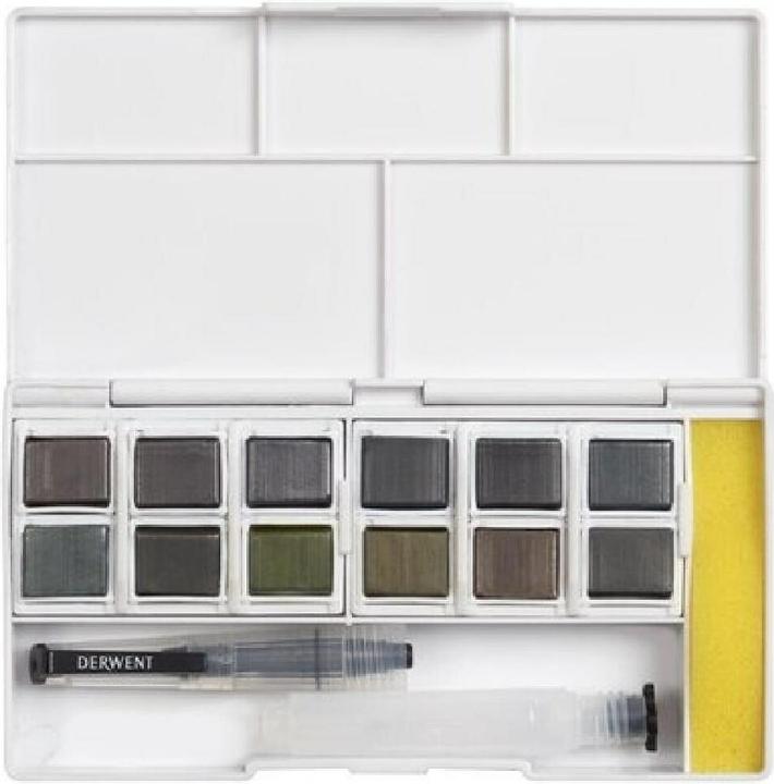 Actual product image Derwent Graphitint 12 pan set (White)