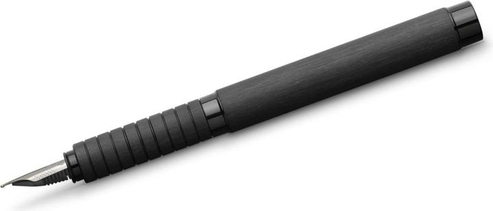 Actual product image Faber-Castell Castell 148483 - Essentio fountain pen, nib B, aluminium black (Black, 1 x)