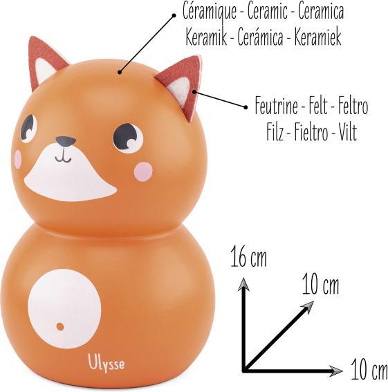 Image du produit Ulysse Couleurs d'Enfance Tirelire coeur renard