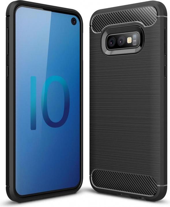 Produktbild Screenguard Samsung Galaxy S10e Hülle Carbon Brushed Soft TPU (Samsung Galaxy S10e)
