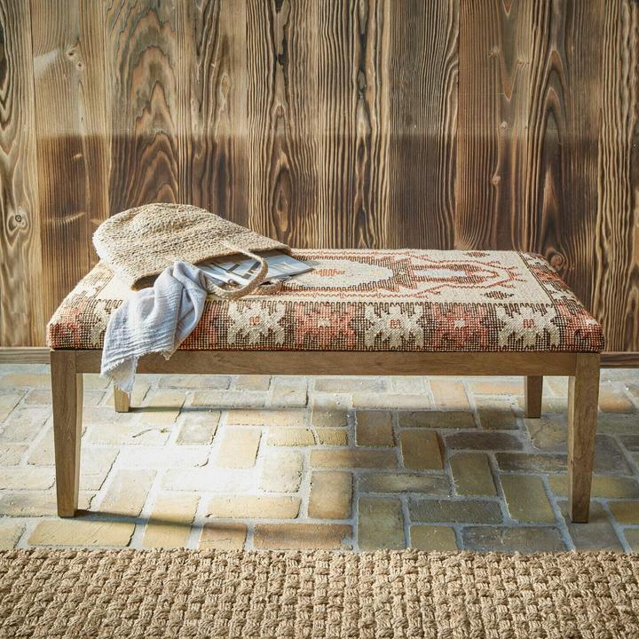Image du produit Loberon Banc Kadiran marron/beige (122 cm)