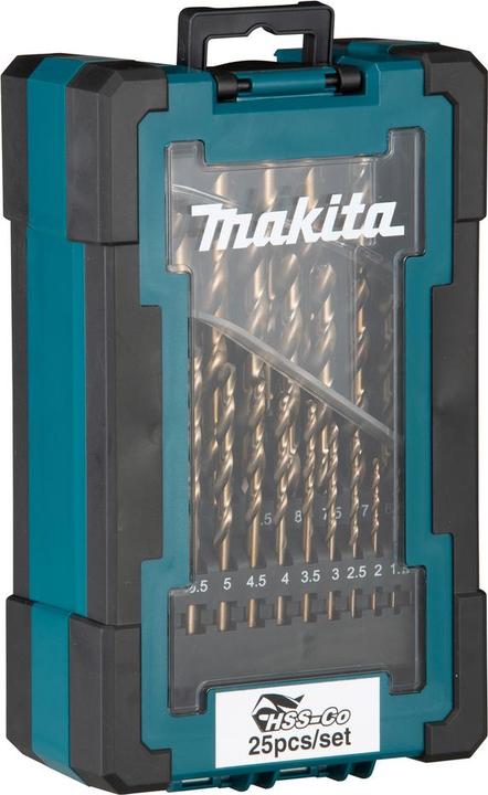 Produktbild Makita 25 dalių metalo grąžtų komplektas HSS-Co D-67577 (1-13mm)