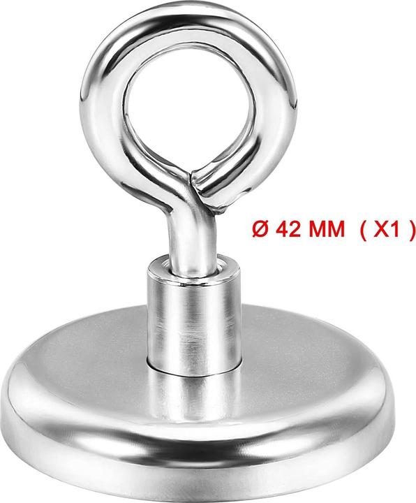 Produktbild Swissdetector Ösenmagnete - Extra stark - Ø 42 MM - Kraft 72.5 kg (X 1) (1 x)