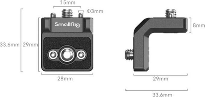 Actual product image SmallRig x LensVid mini L-Shaped Mount Plate Kit MD4360