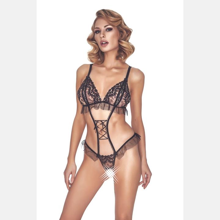 Actual product image Anais Apparel Body in black/leo (3XL)