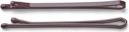 Trisa Haarklemmen glatt lackiert 45mm braun 250 Stk (250 Stk.)