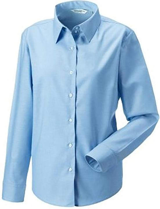 Produktbild Russell Collection Easy Care Oxford Bluse Langarm (XXL)