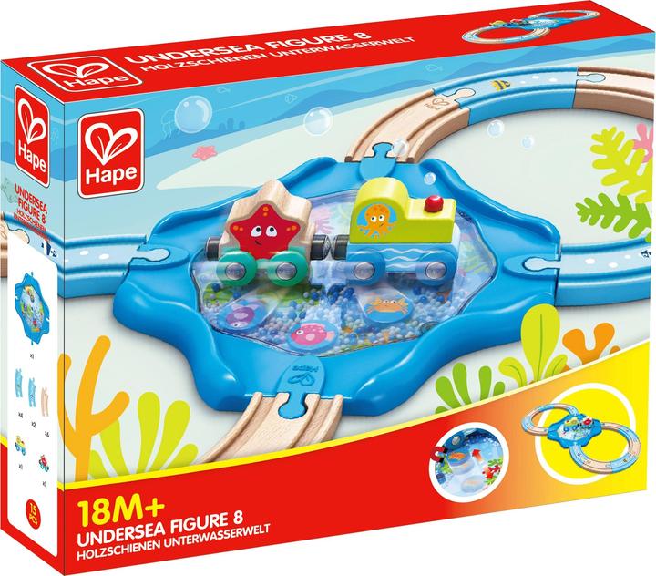 Actual product image Hape Wooden rails underwater world
