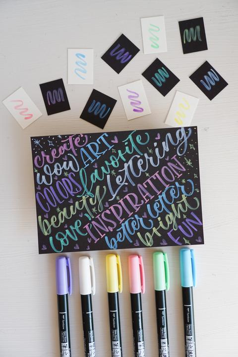 Actual product image Tombow Calligraphy pen (Assorted, 38 x)