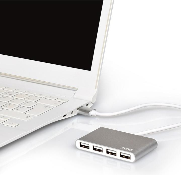 Actual product image Port Designs USB Hub 4 S 2.0 (USB-A, 4 Ports)