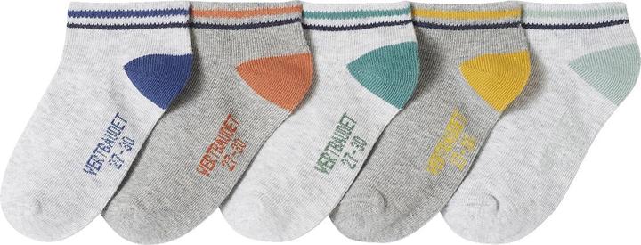 Vertbaudet 5er-Pack Jungen Kurzsocken BASICS (5er Pack, 35, 38)