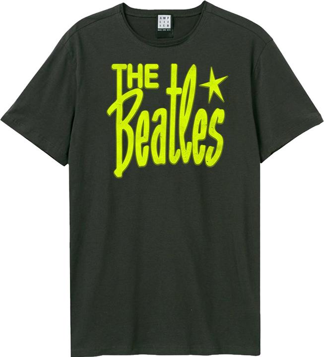 Actual product image Amplified Unisex Adult Retro Logo The Beatles T-Shirt (M)