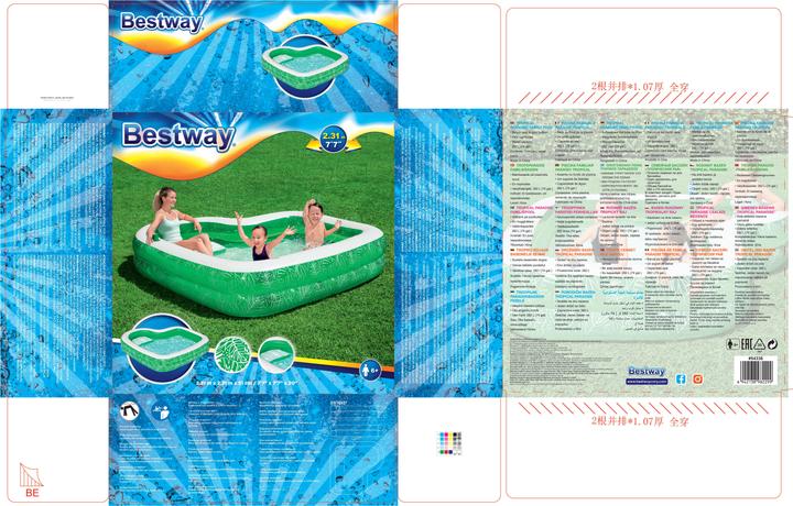 Image du produit Bestway Piscine rectangulaire Tropical Paradise