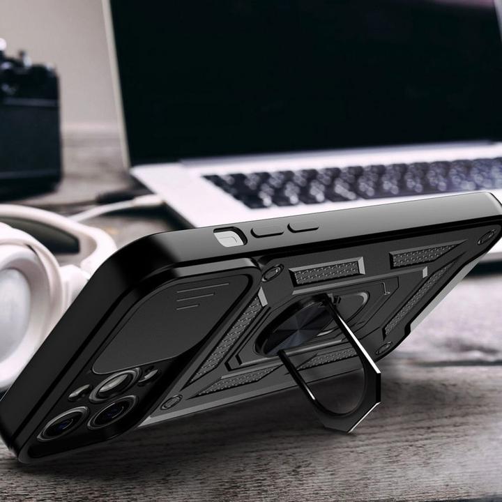 Immagine prodotto Hurtel Custodia Hybrid Armor Camshield per iPhone 13 Pro Max Custodia blindata con copertura della (Apple iPhone 13 Pro Max)