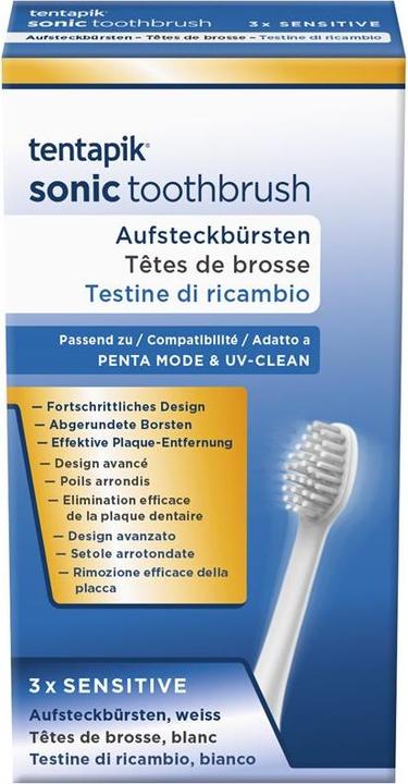 Tentapik Aufsteckbürsten sensitive white 3 Stk (3 x)